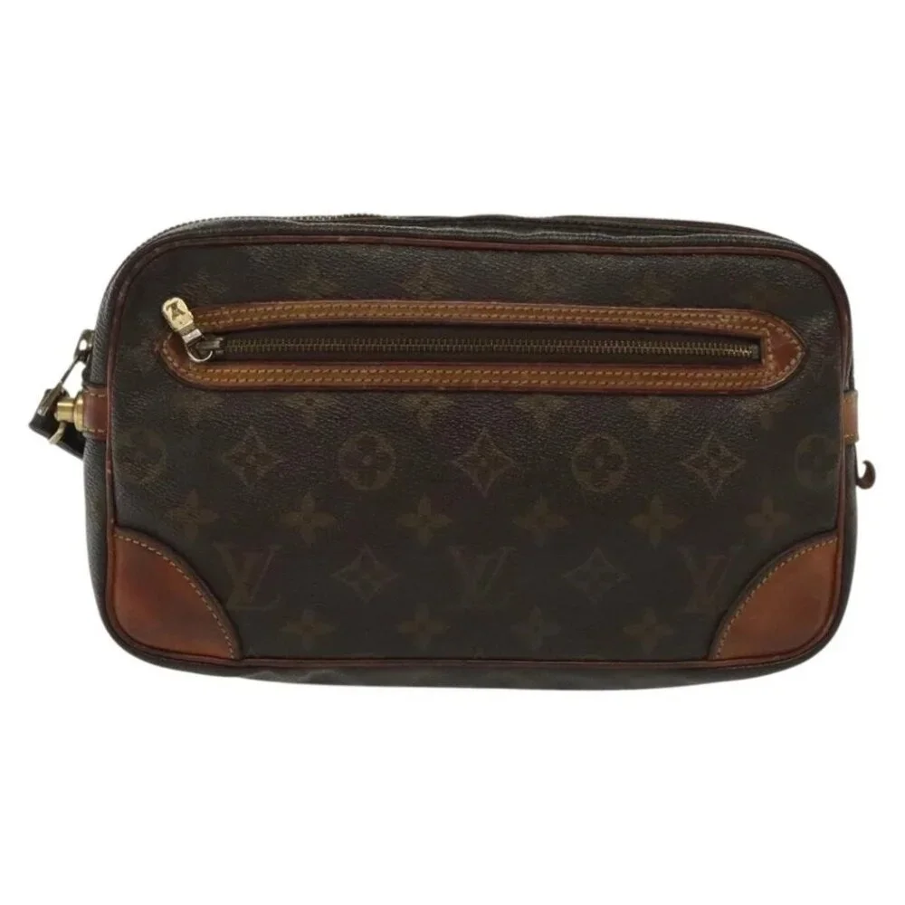 LOUIS VUITTON Monogram Marly Dragonne GM Clutch Bag M51825 LV Auth